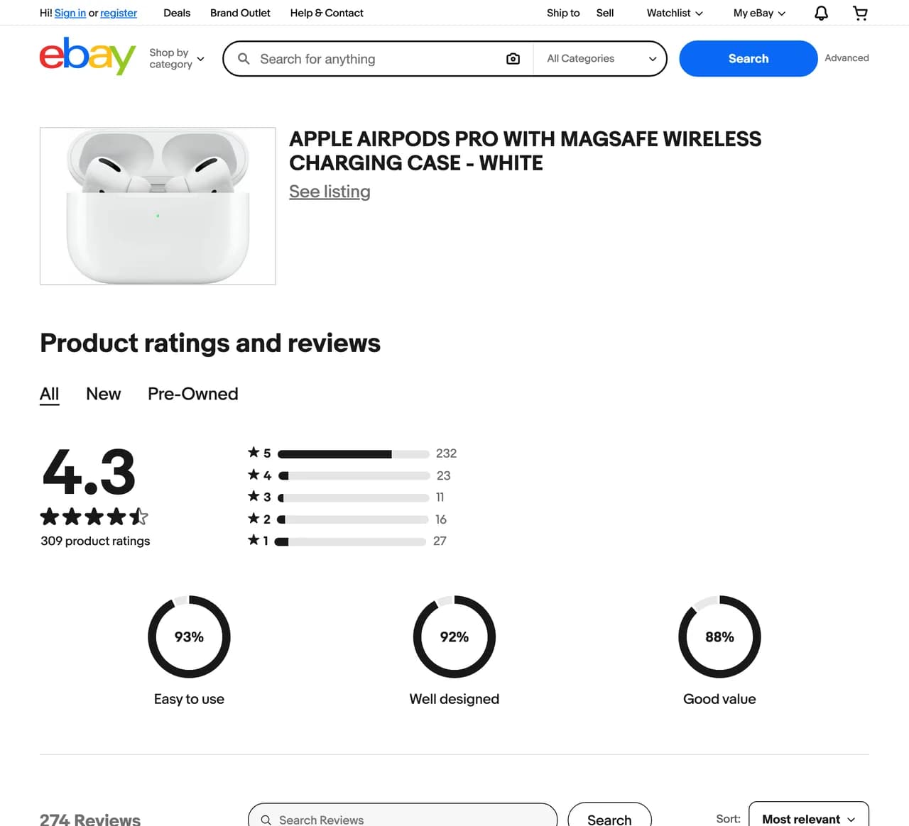Real customer reviews on eBay, read by Adlicio