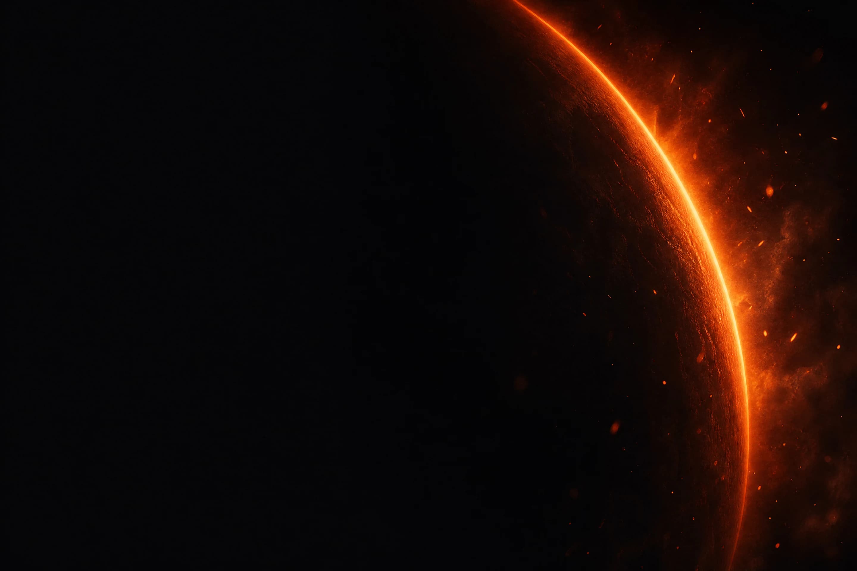 Orange glow backdrop